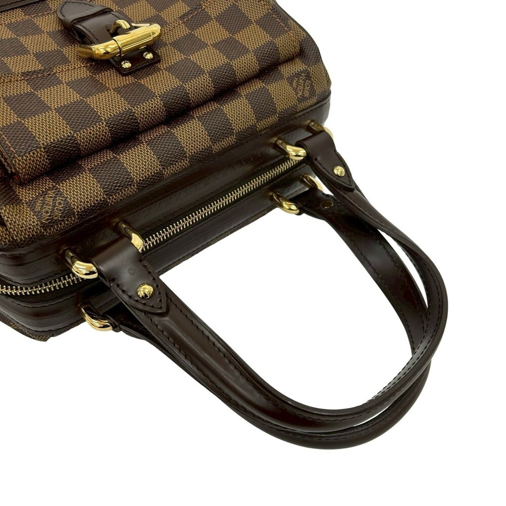 LOUIS VUITTON Authentic Brown Damier Leather Tote Bag - Picture 4 of 10